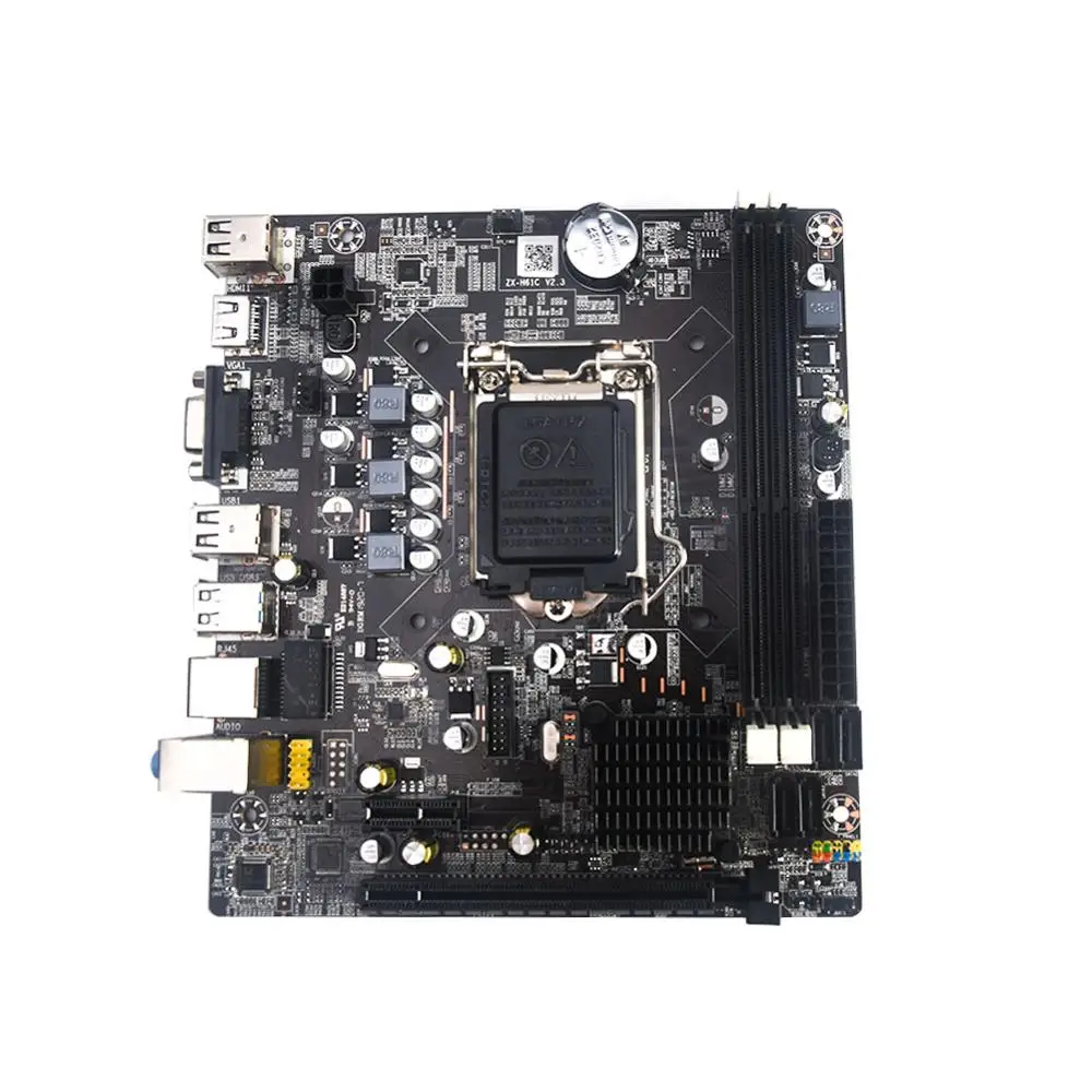 H61 Motherboard LGA 1155 DDR3 Memory 16GB Micro-ATX LGA 1155 Motherboard 1155 For Intel H61 LGA1155 Core I3 I5 I7 Xeon CPU