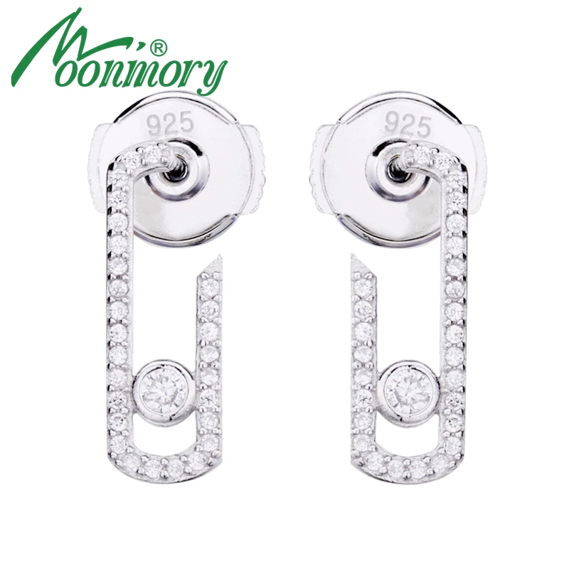 

Серьги Moonmory из настоящего серебра 925 пробы с жемчугом, винтажные серьги с кристаллом из циркония (камень не тронуть), ювелирные изделия, серьги-подвески