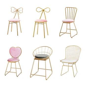 

ins style dressing stool cute girl paste chair ins lazy heart princess