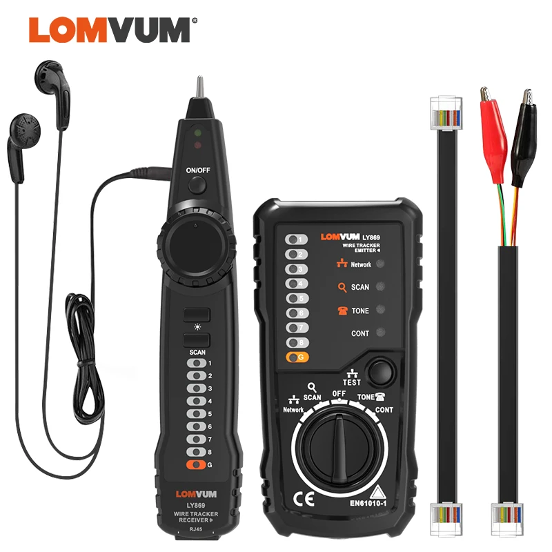 Проводной трекер LOMVUM RJ45 RJ11 детектор кабеля устройство для обнаружения линии Ethernet