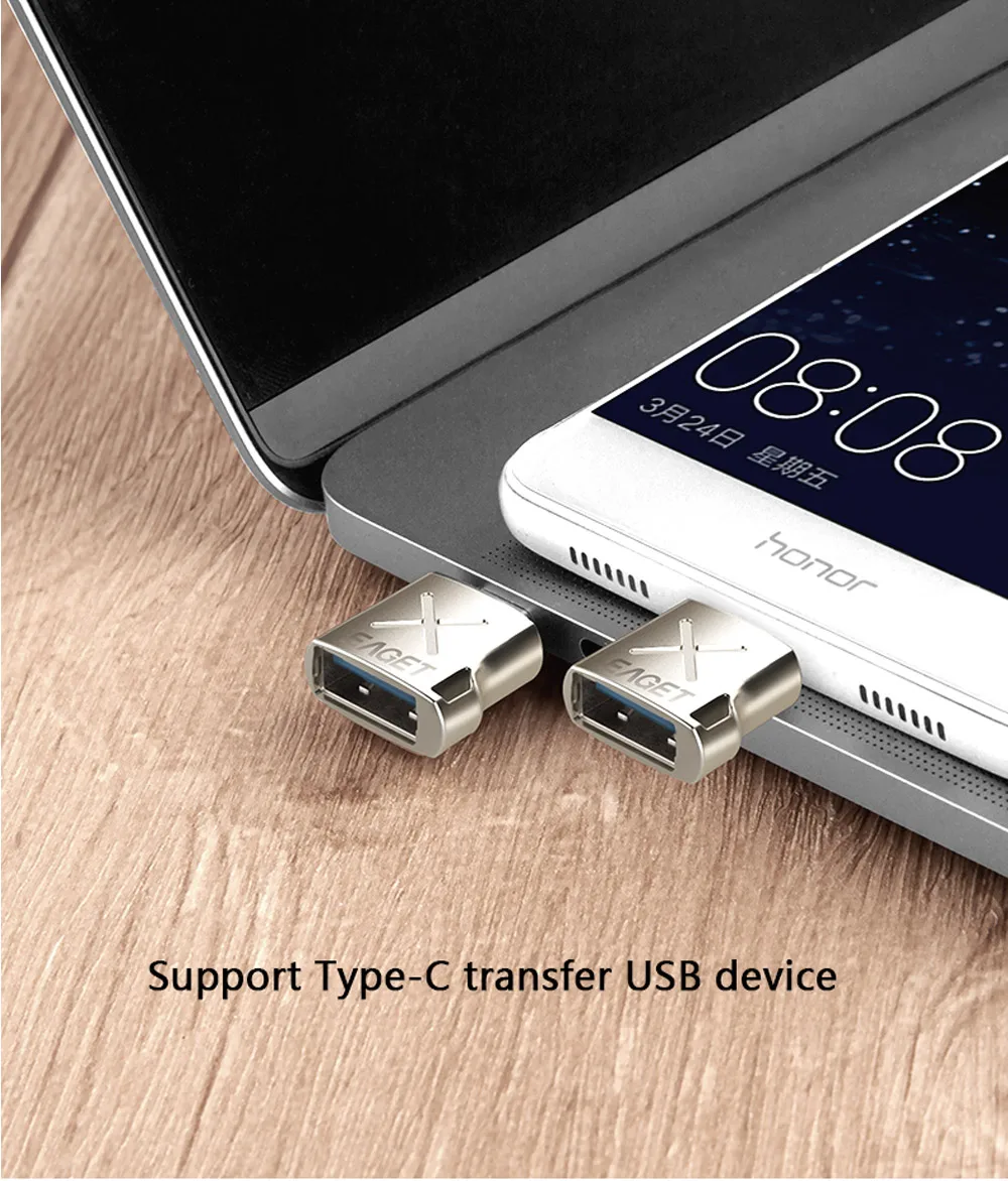 EAGET EZ03 type-C адаптер Micro USB3.0 адаптер конвертер type C USB оборудование для поддержки данных с интерфейсом type-C