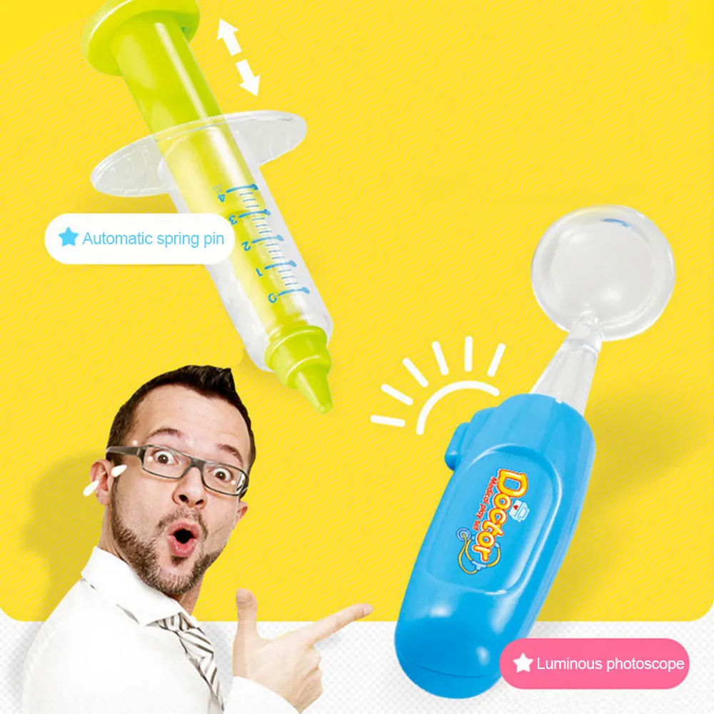 Детский классический детский набор доктора набор игрушек с имитацией электрокардиограммы набор ролевых игр игрушки ролевые игры медицинские игрушки набор
