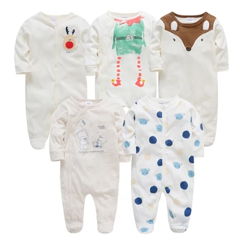 

Honeyzone 2020 Recien Nacido Full Sleeve Romper 5Pcs/Set Baby Boy Clothes Cartoon Pyjama Bebe Roupas Newborn Onesie Jumpsuit