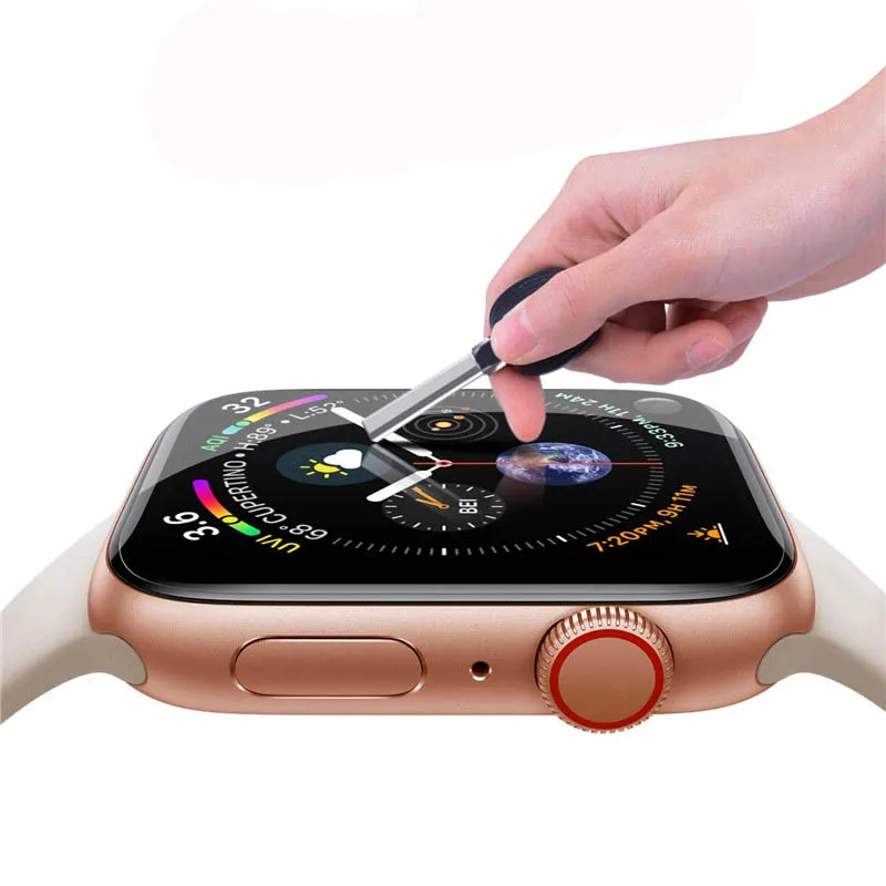 Цветной чехол для Apple Watch5/4 Чехол 44 мм 40 мм мягкий ультратонкий ТПУ защитный чехол бампер iWatch серия 5/4 мм аксессуары
