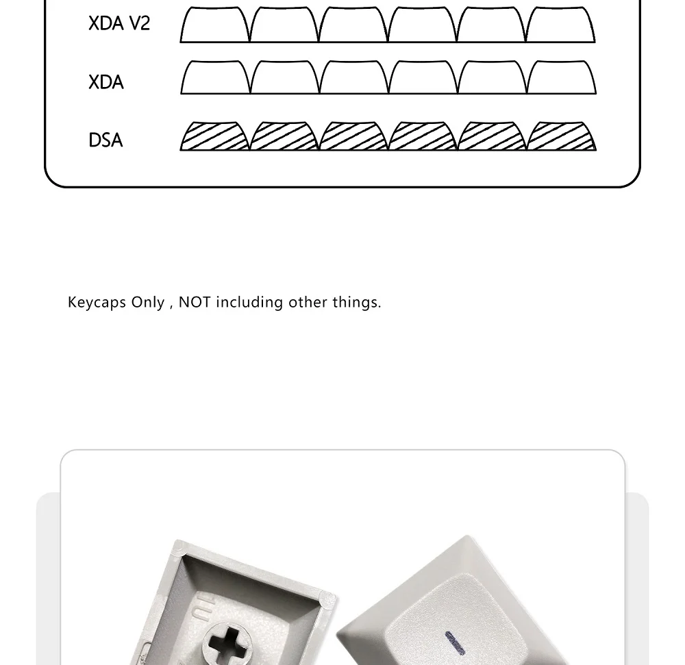 WM-Elegant Dye Sub Keycap para teclado, PBT