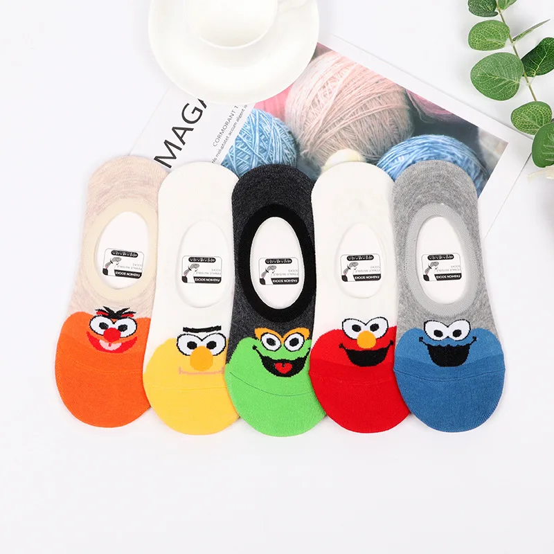Милые носки в Корейском стиле Kawaii женские тапочки хлопковые для девочек