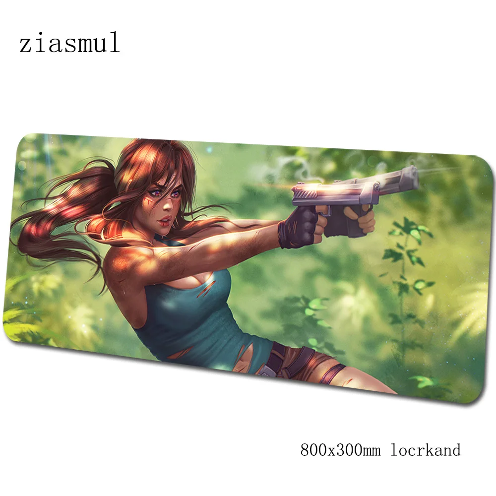 Tomb raider padmouse 80x30 см игровой коврик для мыши Индивидуальный Коврик для мыши геймер компьютерный стол мальчик подарок коврик notbook mousemat pc - Цвет: pattern 5