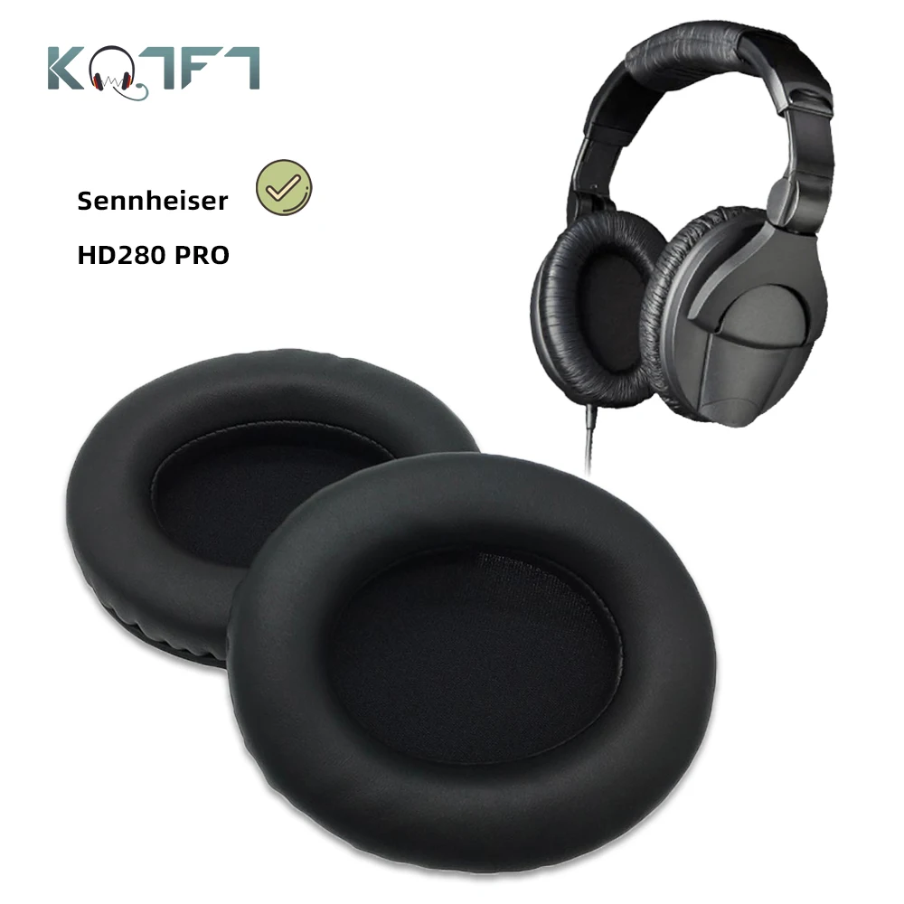 KQTFT 1 Pair of Replacement Ear Pads for Sennheiser HD280 PRO HD 280 HD 280 Headset EarPads Earmuff Cover Cushion Cups