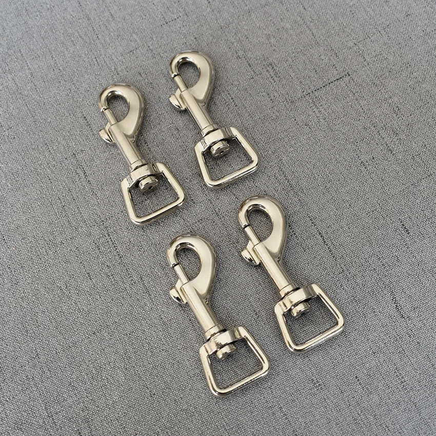 

20 Pieces Silver 15mm sale by bulk Metal Retaining ring Carabiner Clip Swivel Trigger Dog Buckle Key Hooks DIY 15GK-y