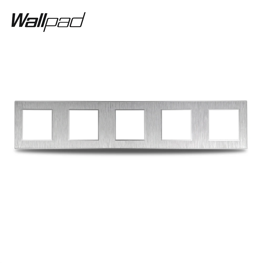 Панель Wallpad S6 сделай сам для настенного выключателя 5 способов серебристая