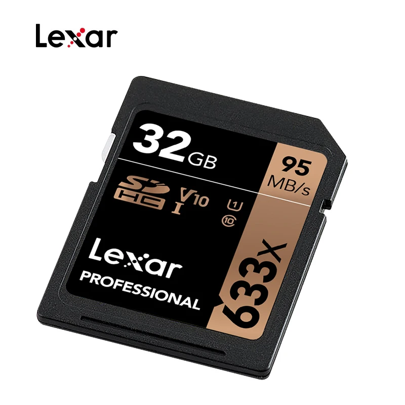 Lexar 633x SDHC/SDXC UHS-I карты 95 Мб 16 ГБ 32 ГБ 64 ГБ 128 ГБ 256 ГБ 512 Гб класс 10 карта памяти SD для камеры 1080p full-HD 3D 4K