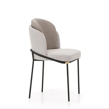 

Coffee Chair Home Fabric Backrest Metal Scandinavian Design Simple Customizable Colorsr Lounge Chair