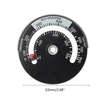 

Wood Stove Pipe Thermometer Burner Stove Pipe Fireplace Heat Temperature