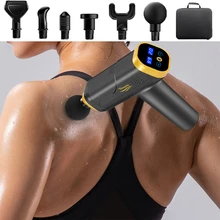 

Deep Tissue Muscle Massage Gun LCD Display Professional Body Slimming Massage Body Relaxation Fascial Gun Percussion Pain Relief