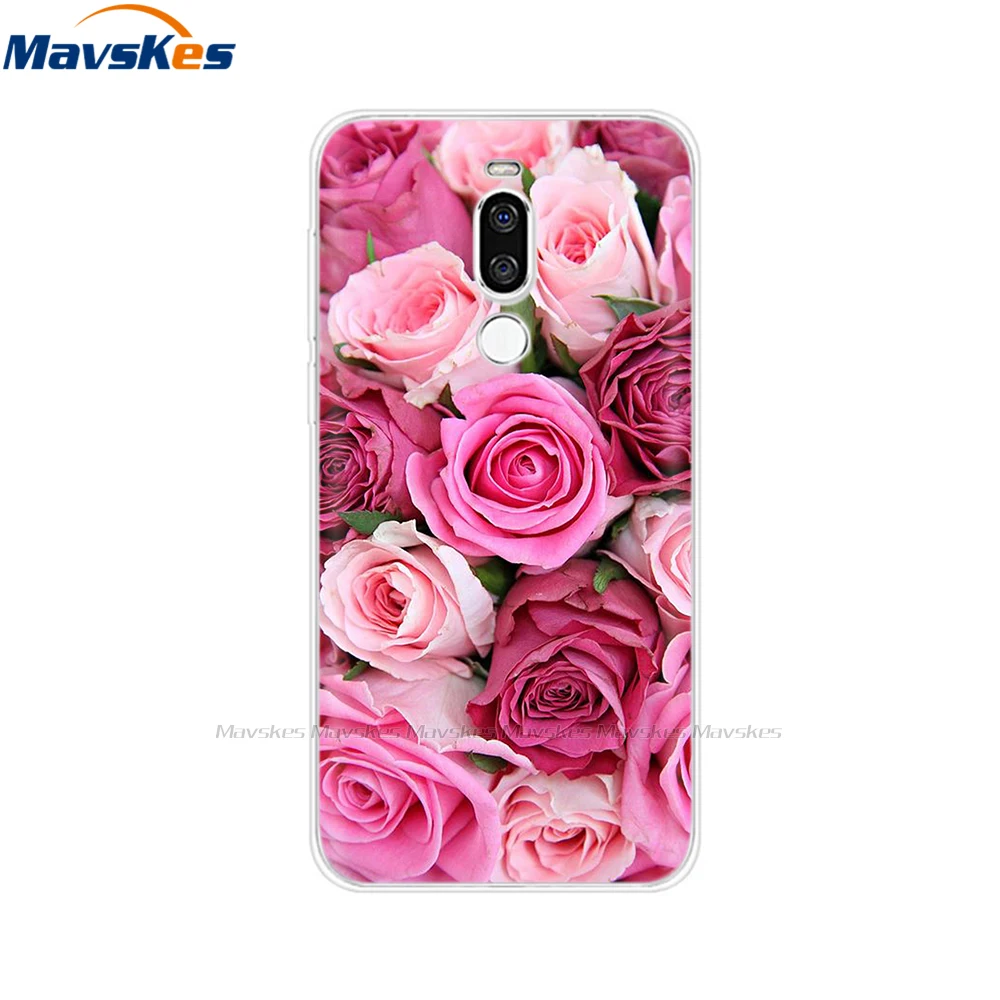 Cases For Meizu Back Cover For Meizu X8 X 8 Flowers Cat Patterned Phone Shell Cover Soft TPU Silicone Protective Cases Fundas Coque For Meizu X8 cases for meizu black Cases For Meizu