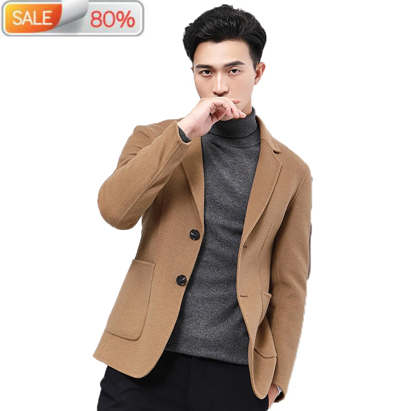 Short Wool Coat Men Jacket Spring Casual Suit Korean Blazer Mens Coats and Jackets Overcoat Casaco Masculino B213A7 Short Wool Coat Men Jacket Spring Casual Suit Korean Blazer Mens Coats and Jackets Overcoat Casaco Masculino B213A7