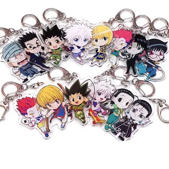 

Anime HUNTER×HUNTER GON·FREECSS Killua Zoldyck Acrylic Figure Keychain Key rings Charm Bag Pendants Xmas Gifts Cosplay Accessory