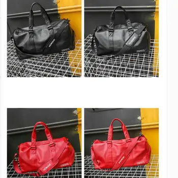 

girl boy handbag fitness yoga sports training travel bag men women large capacity PU waterproof pack Independent shoe position