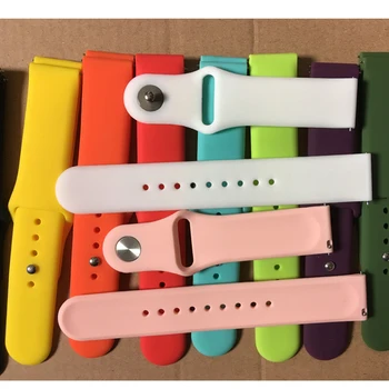 

20mm Silicone Strap For Xiaomi Huami Amazfit GTS/Bip/GTR 42mm Watchband For Samsung Galaxy Watch/Active 1/2 42mm/40mm/44mm Band
