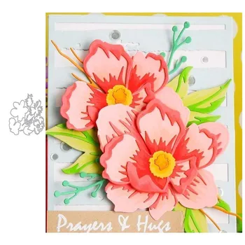 

JC Blooming Flowers Metal Cutting Dies for Scrapbooking New Design Die Cut Card Making Stencil Craft Mold Mould Template Decor