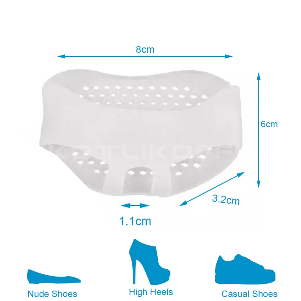 KOTLIKOFF Мягкие силиконовые гелевые подушечки для ног на высоком каблуке ударная Bbsorption анти скользкая устойчивая плюсневая кость стопы боль в ноге колодки