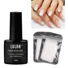 20 шт, наращивание ногтей, стекловолоконная бумага для наращивания ногтей+ Стекловолоконный косметический гель для ногтей, восстанавливающее волокно