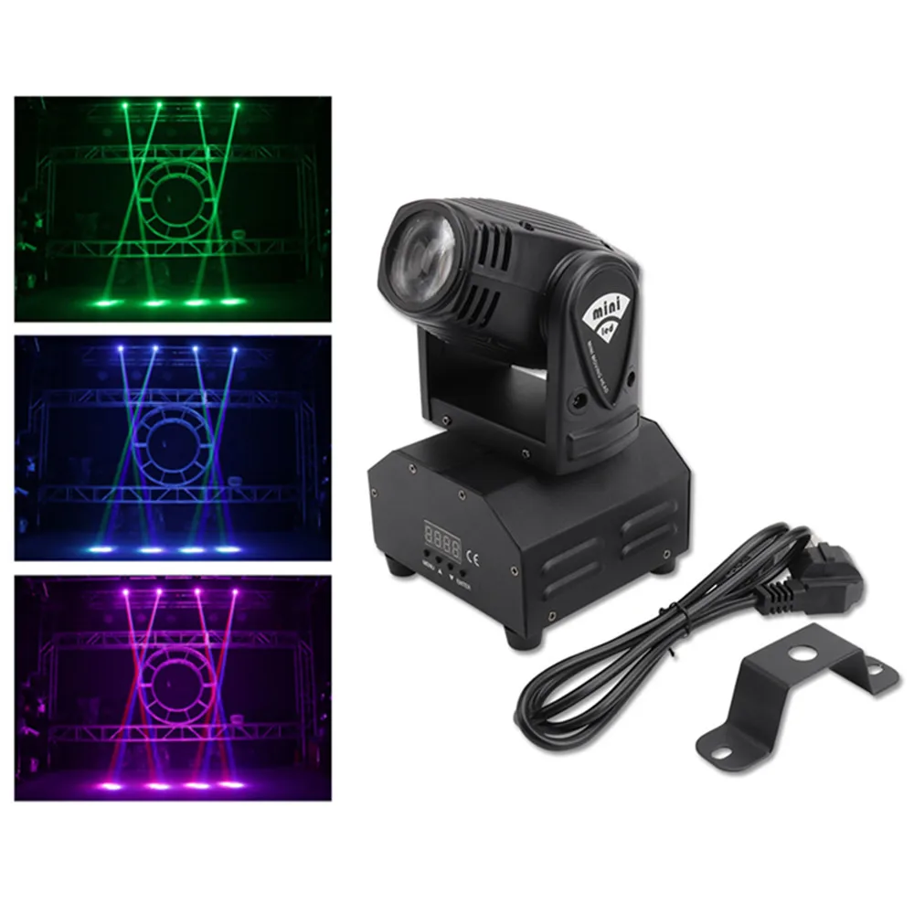 

10W Beam Moving Head Stage Light RGBW Quad Stroboscope LED Strong Beam Lights For Party Disco DJ Spot Light/LED Pinspot Light