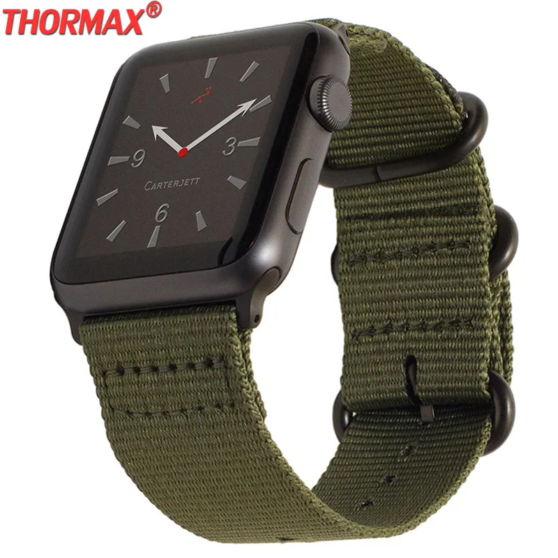 Спортивный ремешок для Apple Watch 5/4/3 42 мм 44 нейлоновый iWatch сменный прочные