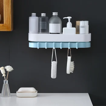 

Kitchen Storage Rack Punch-Free Organizer Wall Mounted Type Corner Shower Shelf Bathroom Accessories Shampoo Shower Shelf Holder