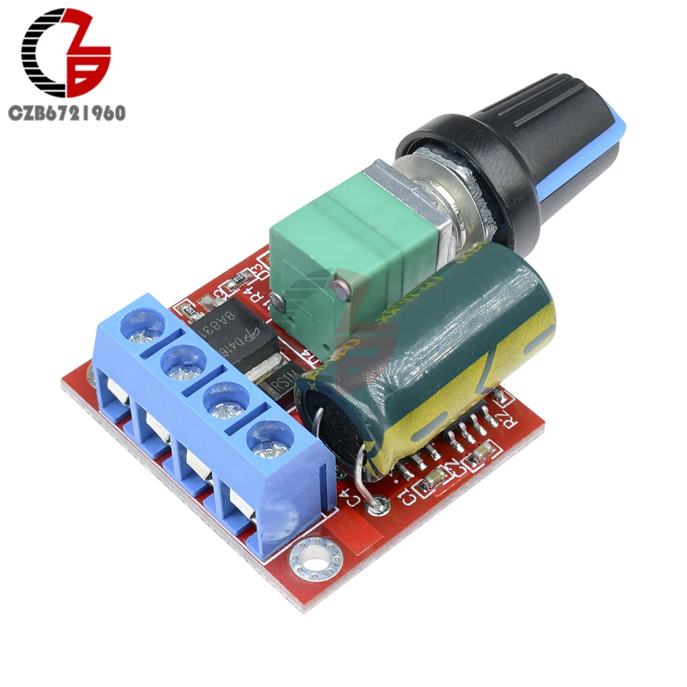 PWM DC Мотор скорость пульт для вентилятора переключатель управления скоростью 4,5-35 в 5A мягкий старт Бесщеточный Регулятор скорости двигателя регулятор мощности