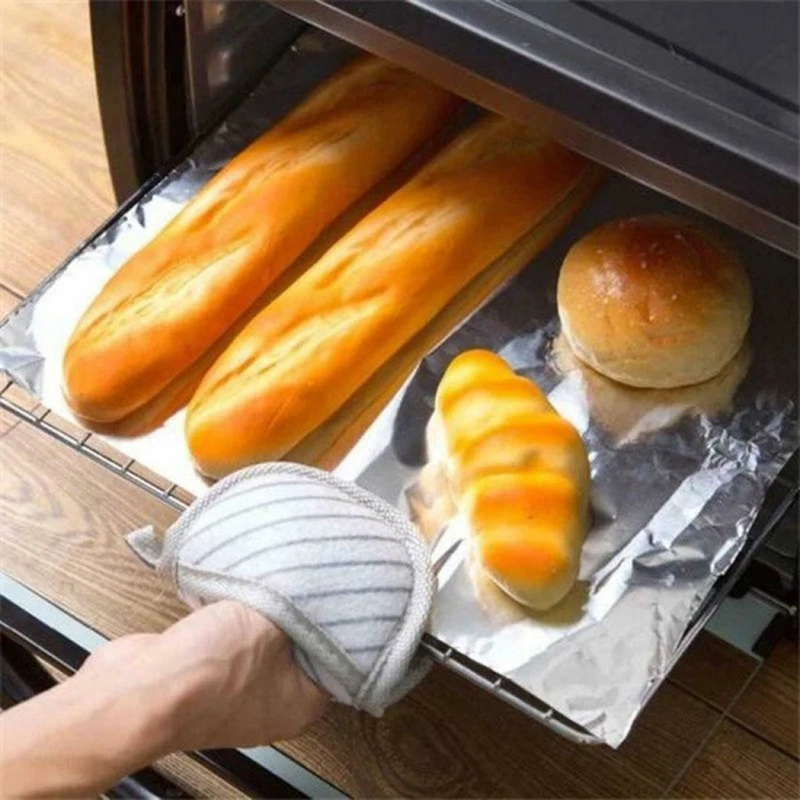 BBQ Grill Tinfoil Paper Sheet Roll BBQ Baking Tool Tin Foil Paper Oven  10m*30cm Barbecue Cooking - AliExpress