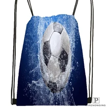 Пользовательский футбольный мяч огненное пламя походная сумка на шнурке милый рюкзак для детей(черная спинка) 31x40 см#180531-03-44