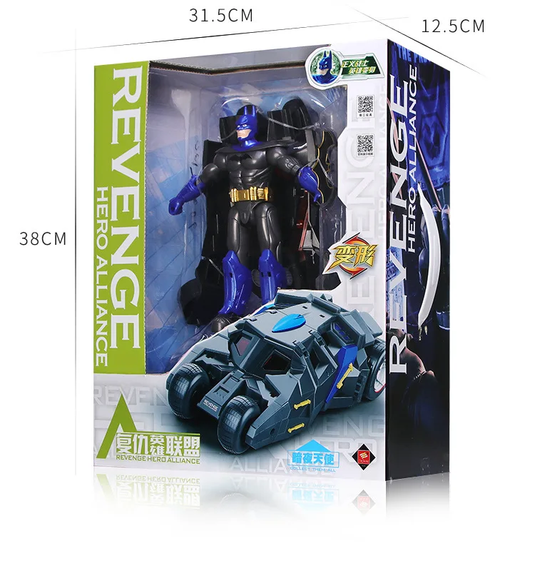 Детская игрушка-трансформер Jingang Robot Models Avenger Hero Alliance Batman Car Garage Kit Модель
