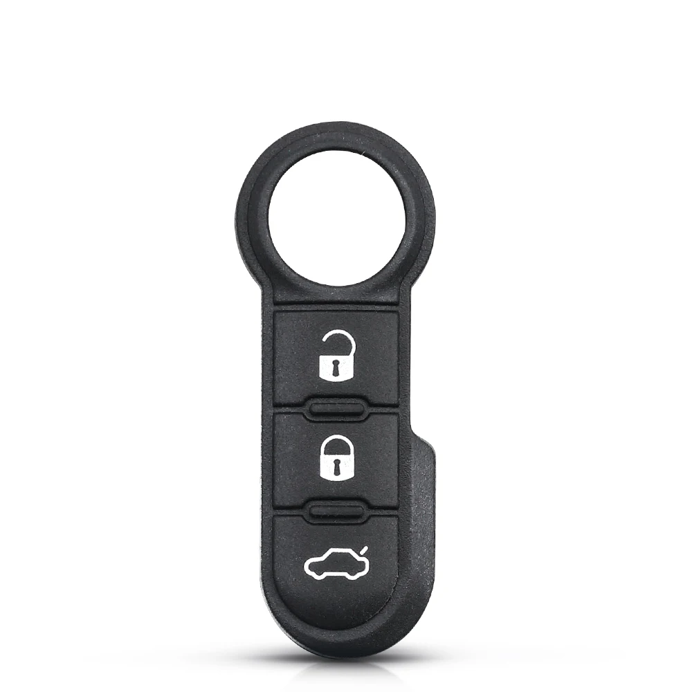 KEYYOU Pad pulsante in gomma chiave a distanza per Fiat 500 Punto Ducato Stilo Panda Abarth Auto Key Pad 3 pulsanti - H7e987d95de6a4987ac049fe1e4abe581u