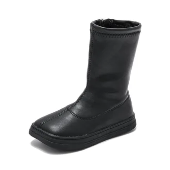 

Girls' Boots New Children's Korean Single Boot In Autumn and Winter Simple Little Girl Soft Sole Wear-resistant High Boots 26-36
