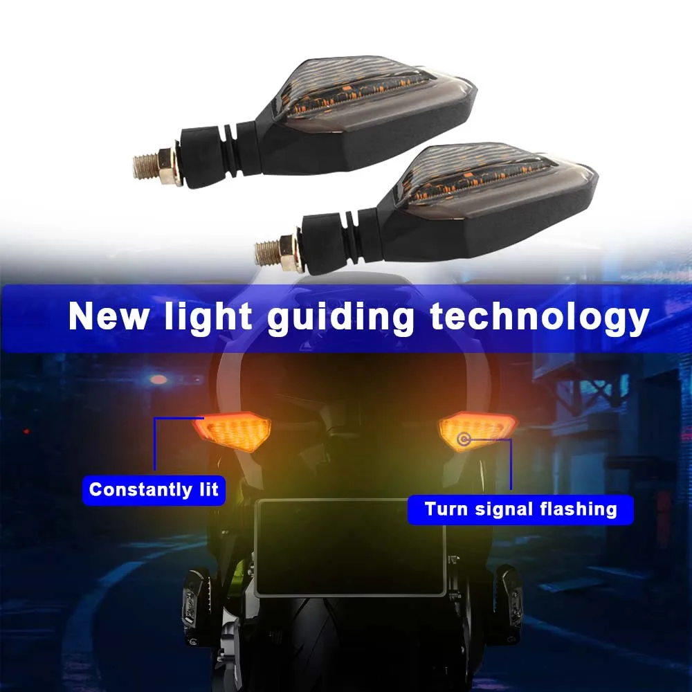 10mm Motorcycle LED Turn Signals Light DRL Daytime Running Lamp for Harley Honda Yamaha Suzuki