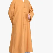 Uunisex, зимняя теплая одежда для молитвы Дзен Будды, халат для медитации, Qielangua, буддийский шаолин, монах, кунг-фу, костюмы, мантия-пальто красного цвета