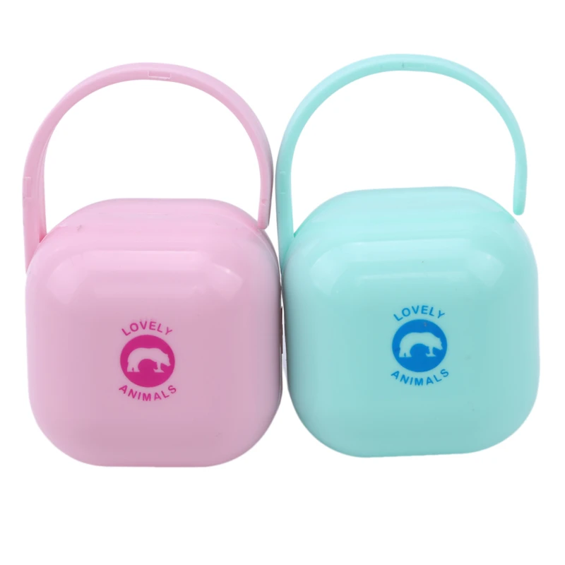 Pacifier storage box nipple dustproof soother container portable holder 