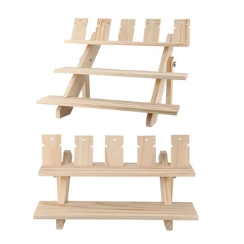 

Jewelry Display Tray Pendant Earrings Rings Display Blocks Solid Wood Jewelry Display Holder