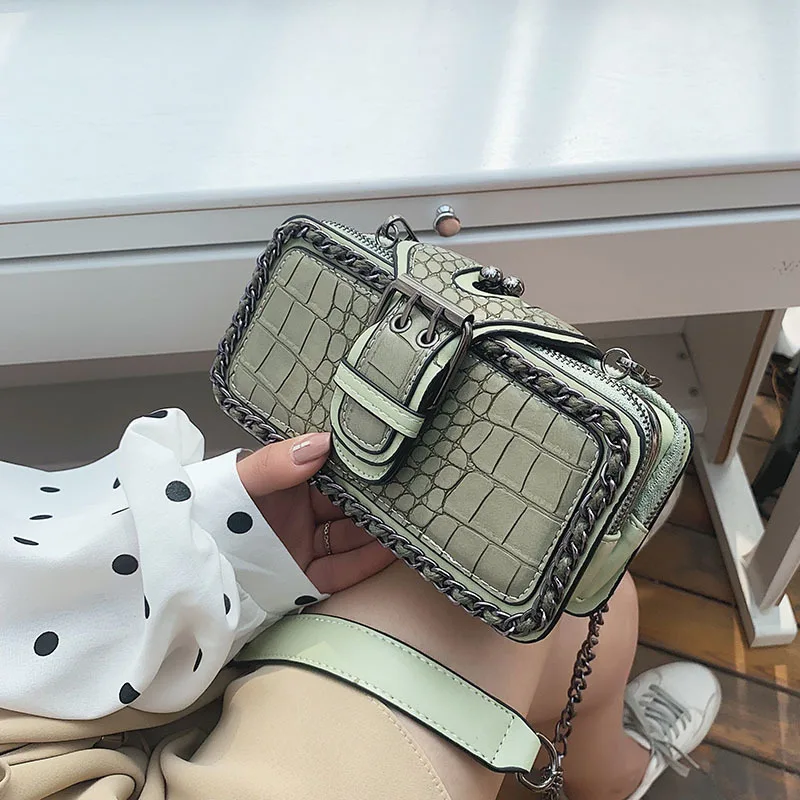 

Stone Pattern Chain Small Crossbody Bags For Women 2020 Travel Mini Phone Purses and Handbags Ladies Messenger Bag Fashion