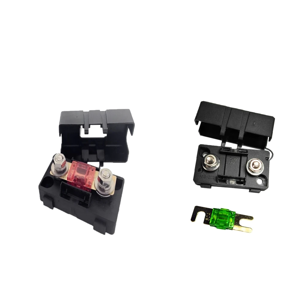 Automotive Car Mini ANS Fuse Holder Fusebox Block Dustproof Cover 30A+50A