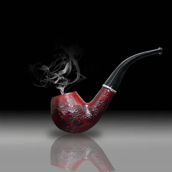 

High Quality New design Solid Wood Classic Pipe smoking wood tobacco pipe free smoke smoking accessories