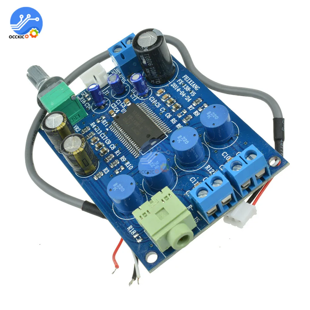 YDA138 Плата усилителя DC12V 2X10 Вт модульный усилитель двухканальный аудио динамик звук Пласа Плата усилителя sonorisation