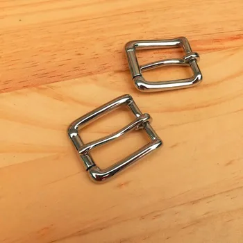 

Women Belt Buckle Bright Nickel Classic Wheel Roller Belt Buckle 25mm Width Full Handmade Leather Belt Needing Belt Buckle