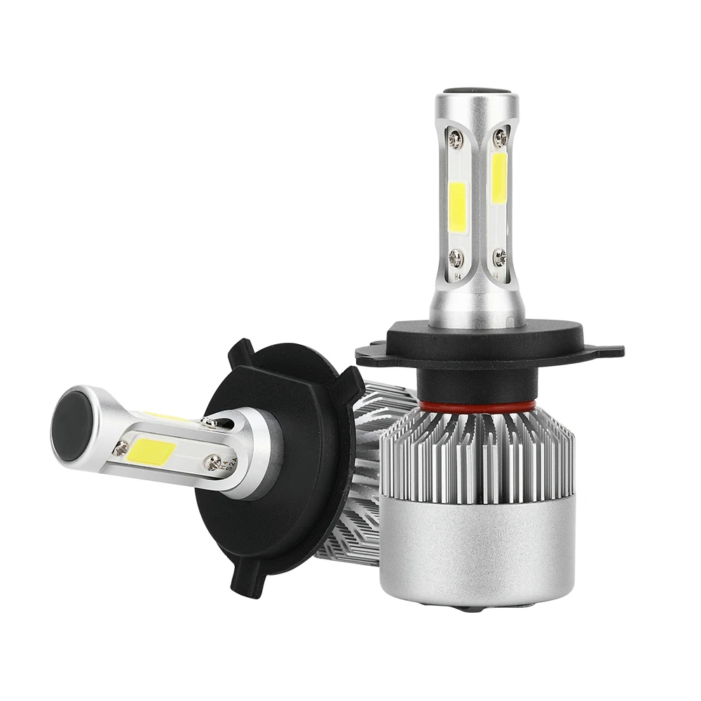 

S2 COB 2Pcs H4 Led Headlight Car Bulb Auto Lamps H7 H1 H3 H11 H13 9005 9006 H7 Bulb Light Turbo Led H4 8000LM/Pair 6500K