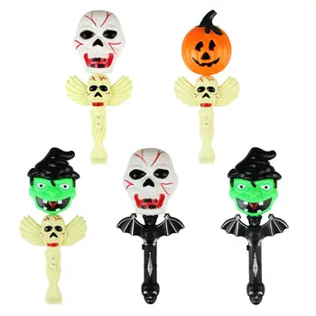 

Glowing Skull Ghost Magic Wand Shake Stick with LED Light Yelling Sound for Halloween Party Decoration Children Toy
