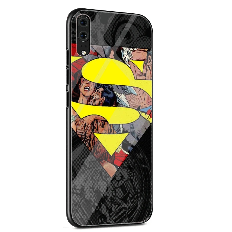 G11 Чехол для мобильного телефона, стекло для huawei P30 P20 P10 Honor 10 8X Y6 Y9 mate 20 Lite Pro P Smart Cover Superman S Logo - Цвет: G11