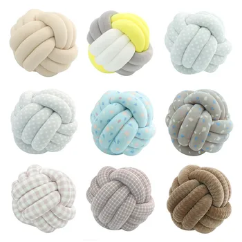

Handmade Velvet Ball Tie Pillow Chair Sofa Cushion Ins Futon Wind Backrest Pillow for Bedroom Bedside Car Cushions Home Decor