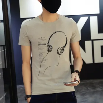 

Summer new women's street letter characters print loose short-sleeved T-shirt 9421