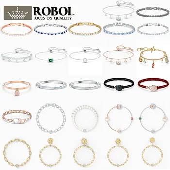 

High Quality Original SWA Bracelet with Original Logo Luxury Fashion Crystal Jewelry Gift for Woman Free Shipping Wholesale